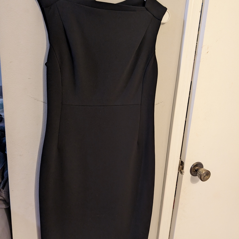 Calvin Klein One Shoulder Black Dress